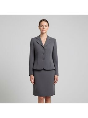 Jessica Grey Tailored Blazer and Skirt Suit Set Women’s 6 Petite